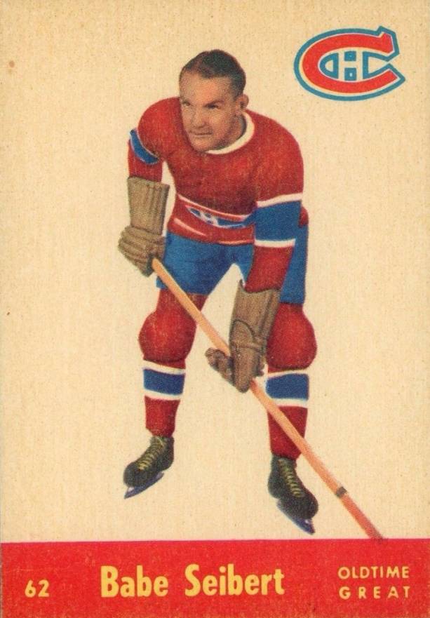 1955 Parkhurst Babe Siebert #62 Hockey Card