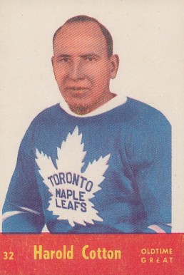 1955 Parkhurst Harold Cotton #32 Hockey Card