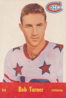1955 Parkhurst Bob Turner #54 Hockey Card
