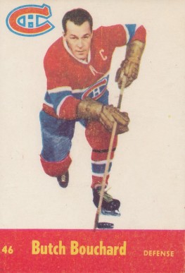 1955 Parkhurst Butch Bouchard #46 Hockey Card