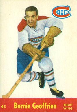 1955 Parkhurst Bernie Geoffrion #43 Hockey Card