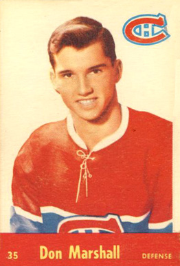 1955 Parkhurst Don Marshall #35 Hockey Card