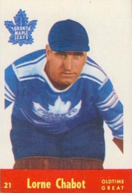 1955 Parkhurst Lorne Chabot #21 Hockey Card