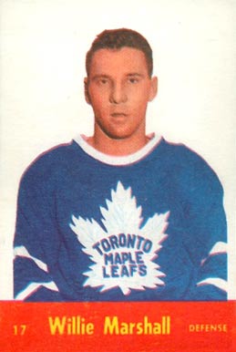 1955 Parkhurst Willie Marshall #17 Hockey Card