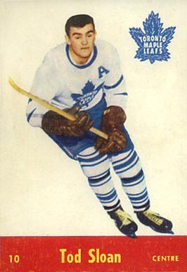 1955 Parkhurst Tod Sloan #10 Hockey Card