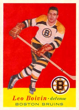 1957 Topps Leo Boivin #18 Hockey Card