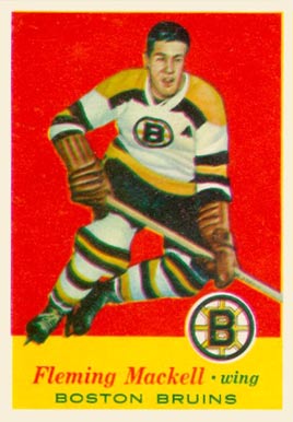 1957 Topps Fleming Mackell #16 Hockey Card