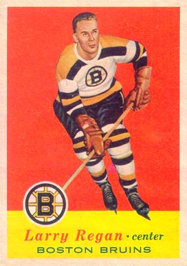 1957 Topps Larry Regan #6 Hockey Card