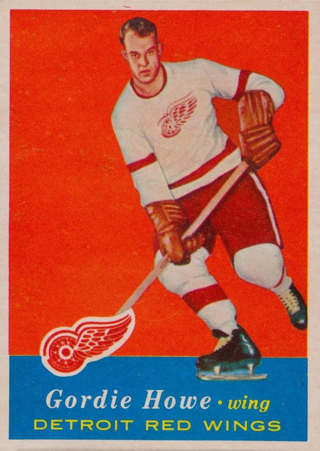 1957 Topps Gordie Howe #42 Hockey Card