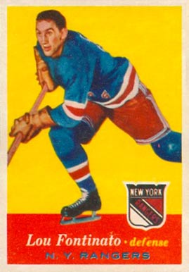 Lou Fontinato Autographed New York Rangers Puck - Detroit City Sports