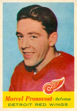1957 Topps Marcel Pronovost #43 Hockey Card
