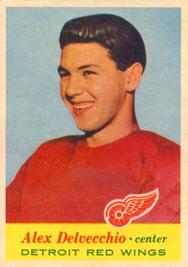 1957 Topps Alex Delvecchio #34 Hockey Card