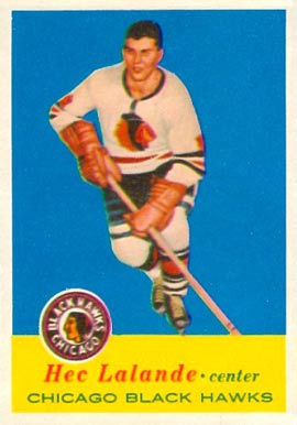1957 Topps Hec Lalande #31 Hockey Card