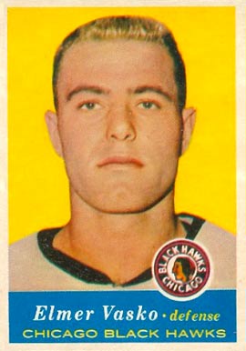 Card HB23: Elmer Vasko - Topps NHL Hockey 1962-1963 