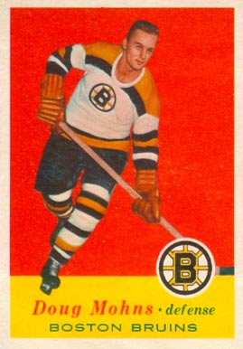 1957 Topps Doug Mohns #12 Hockey Card