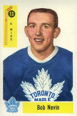 1958 Parkhurst Bob Nevin #13 Hockey Card