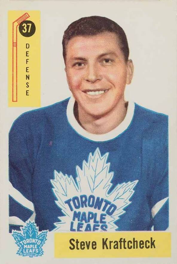 1958 Parkhurst Steve Kraftcheck #37 Hockey Card