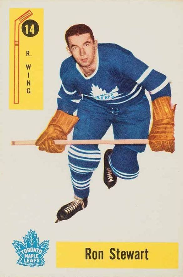 1958 Parkhurst Ron Stewart #14 Hockey Card