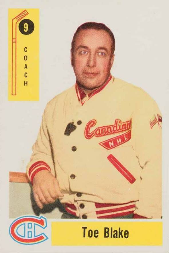 1958 Parkhurst Toe Blake #9 Hockey Card