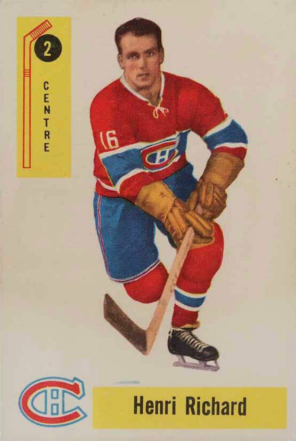 1958 Parkhurst Henri Richard #2 Hockey Card