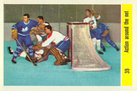 1958 Parkhurst Action Around The Net #39 Hockey Card