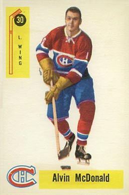 1958 Parkhurst Alvin McDonald #30 Hockey Card