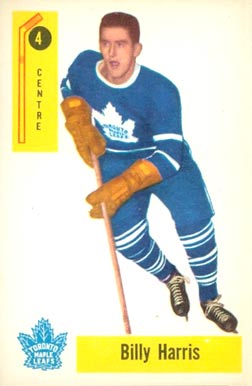 1958 Parkhurst Billy Harris #4 Hockey Card