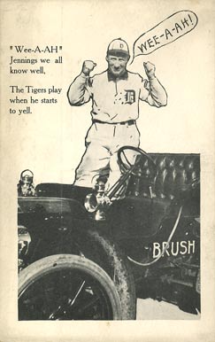 1908 Brush Detroit Tigers Postcards Hughie Jennings #3 Baseball Card