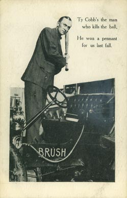 1908 Brush Detroit Tigers Postcards Ty Cobb # Baseball Card
