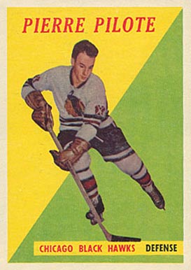 1958 Topps Pierre Pilote #36 Hockey Card