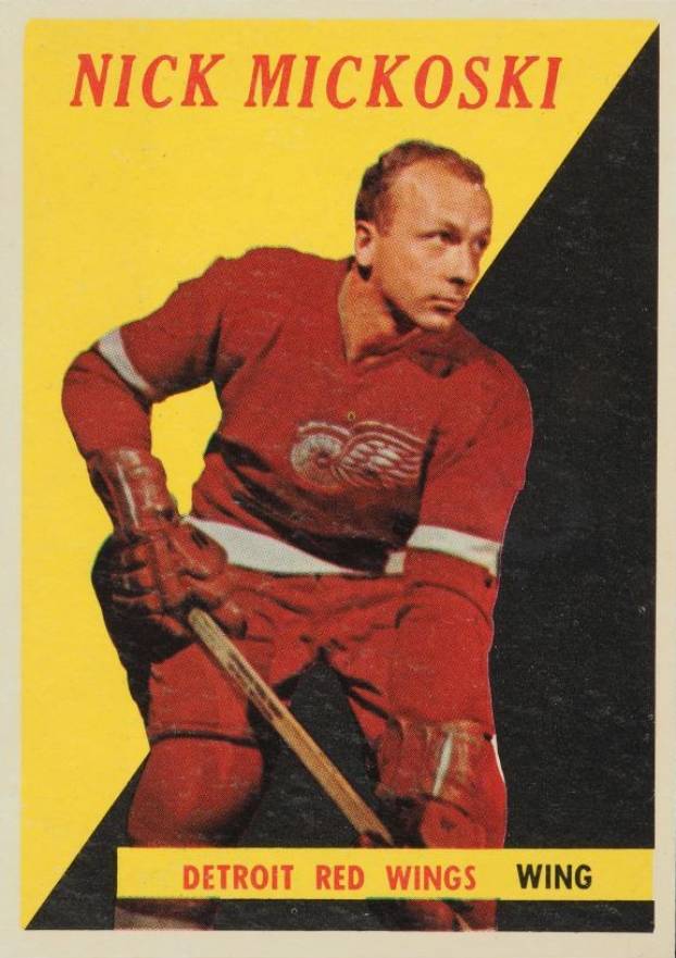 1958 Topps Nick Mickowski #27 Hockey Card