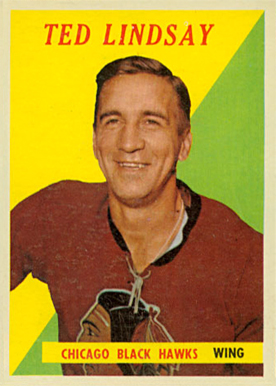 1958 Topps Ted Lindsay #63 Hockey Card