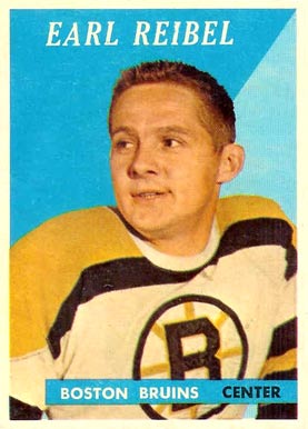 1958 Topps Earl Reibel #57 Hockey Card