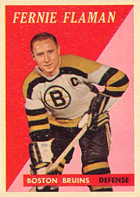 1958 Topps Fernie Flaman #56 Hockey Card