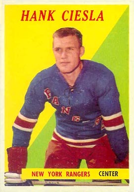 1958 Topps Hank Ciesla #49 Hockey Card