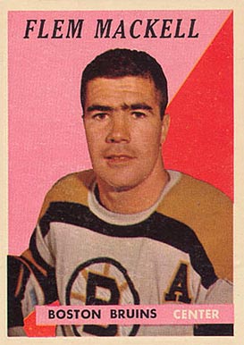 1958 Topps Flem Mackell #29 Hockey Card