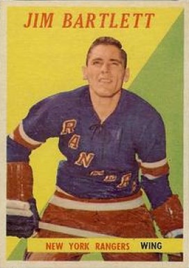 1958 Topps Jim Bartlett #26 Hockey Card