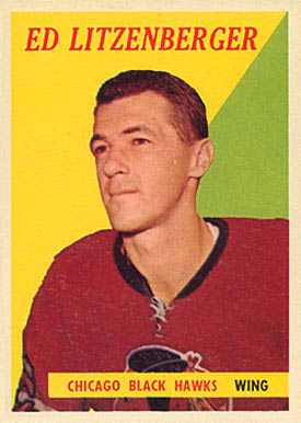 1958 Topps Ed Litzenberger #16 Hockey Card
