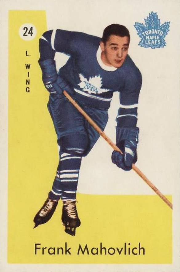 Frank Mahovlich Maple Leafs Hockey Card