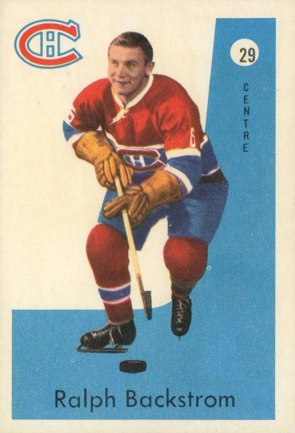 1959 Parkhurst Ralph Backstrom #29 Hockey Card