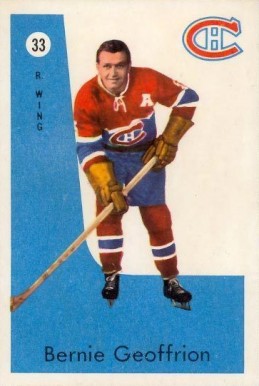 1959 Parkhurst Bernie Geoffrion #33 Hockey Card