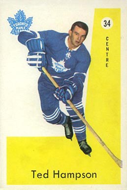 1959 Parkhurst Ted Hampson #34 Hockey Card