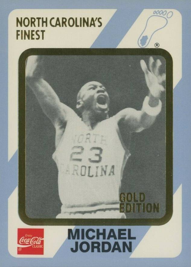 1989 Collegiate Collection North Carolina Michael Jordan #65 Basketball Card