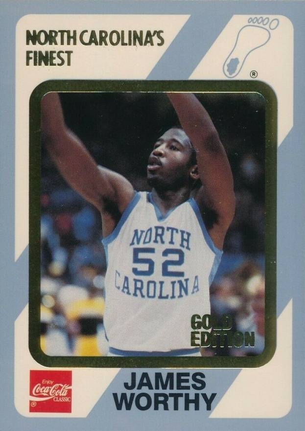 1989 Collegiate Collection North Carolina James Worthy #21 Basketball Card