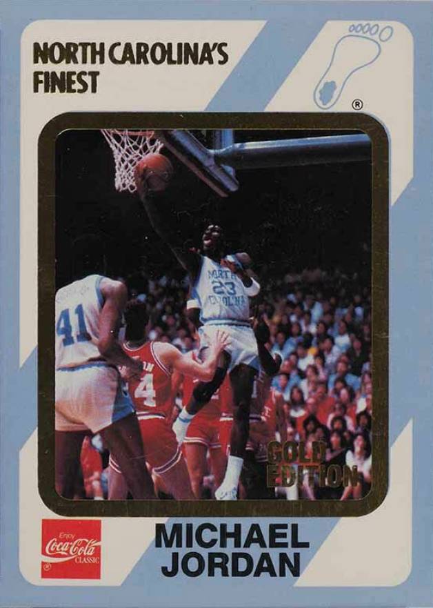 1989 Collegiate Collection North Carolina Michael Jordan #14 Basketball Card