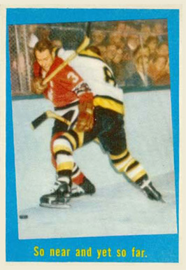 1959 Topps So near and yet so far. #60 Hockey Card