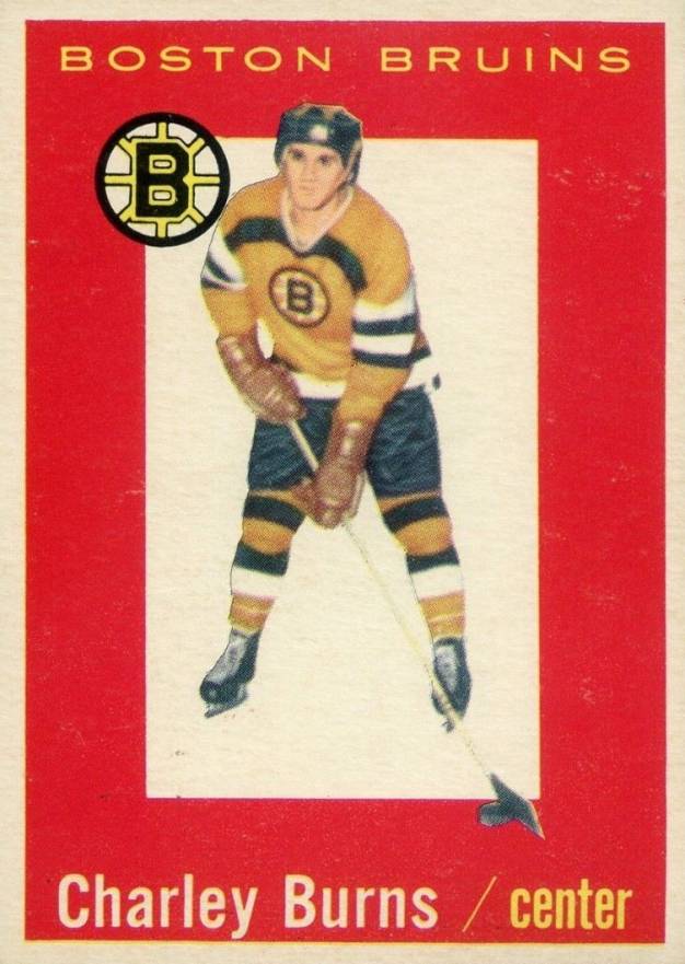 1959 Topps Charlie Burns #40 Hockey Card