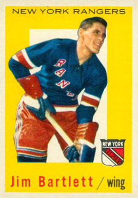 1959 Topps Jim Bartlett #51 Hockey Card