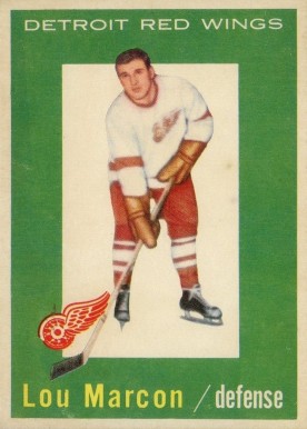 1959 Topps Lou Marcon #49 Hockey Card