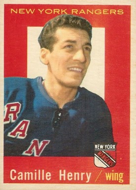 1959 Topps Camille Henry #46 Hockey Card